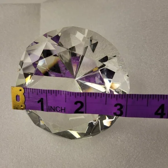 Crystal Diamond Shape Paperweight - Picture 8 of 12
